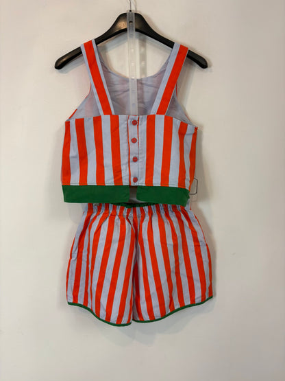 ZARA. Conjunto top y bermuda rayas