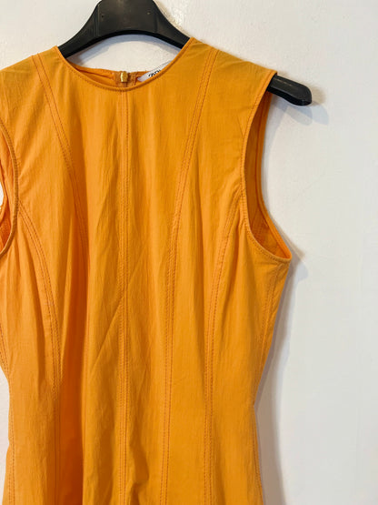 ZARA. Long orange dress T.xs