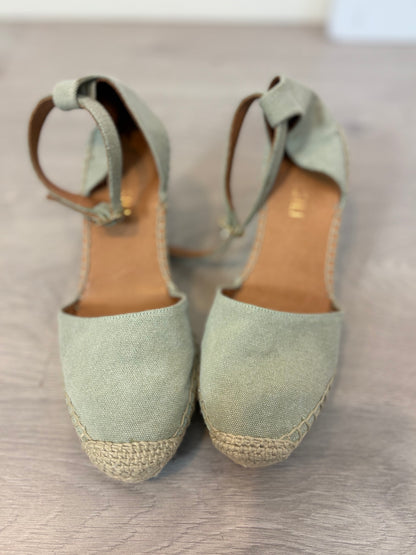 PRESILI. Cuñas esparto tono pastel