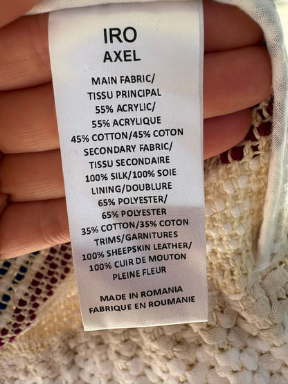 IRO. Chaqueta texturas con piel
