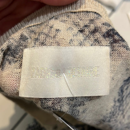 ZADIG&VOLTAIRE.Jersey fino botones estampada T.s