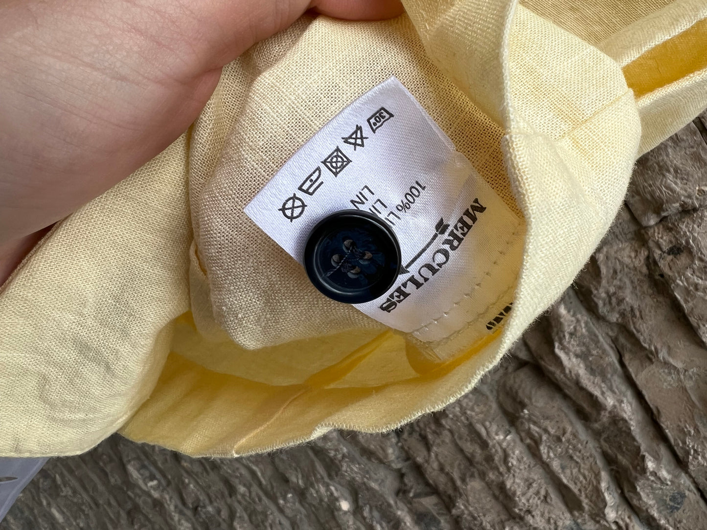 MERCULES. Conjunto lino top y falda midi. T S/M