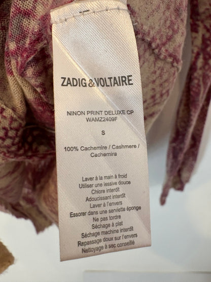 ZADIG & VOLTAIRE. Chaqueta cashmere estampada
