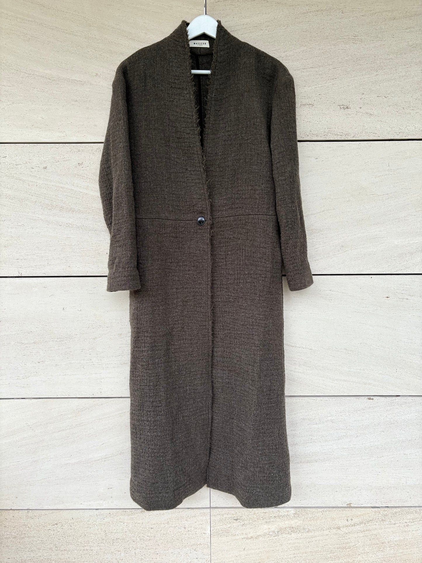 MASSCOB. Abrigo largo lana