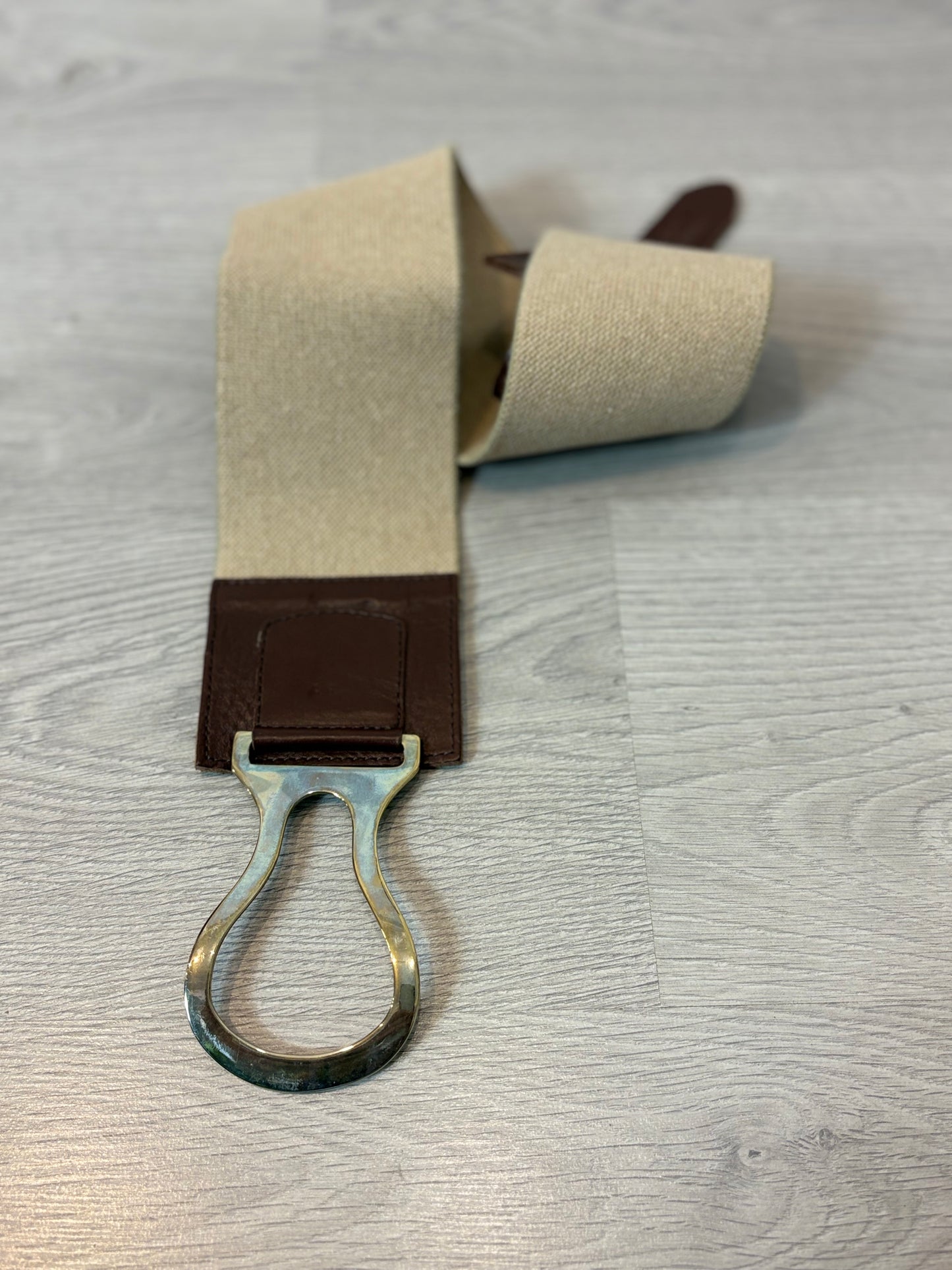 OTRAS. Cinturón semi elástico doble textura