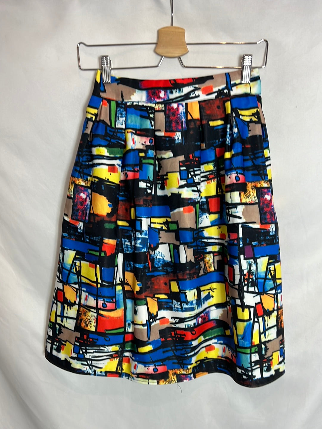 ZARA. Colorful flared midi skirt. TS