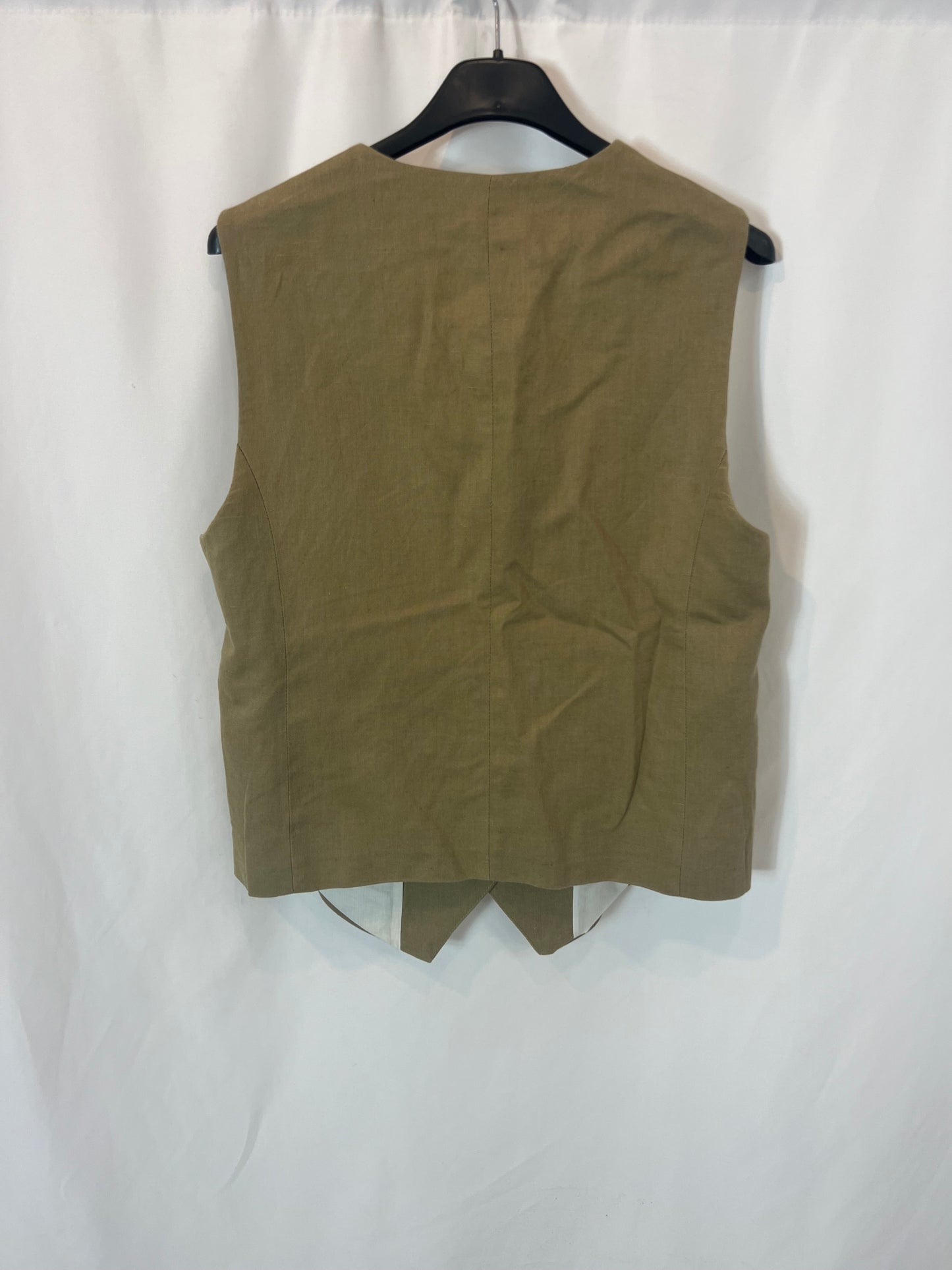 ZARA. Chaleco sastre con lino. T XS