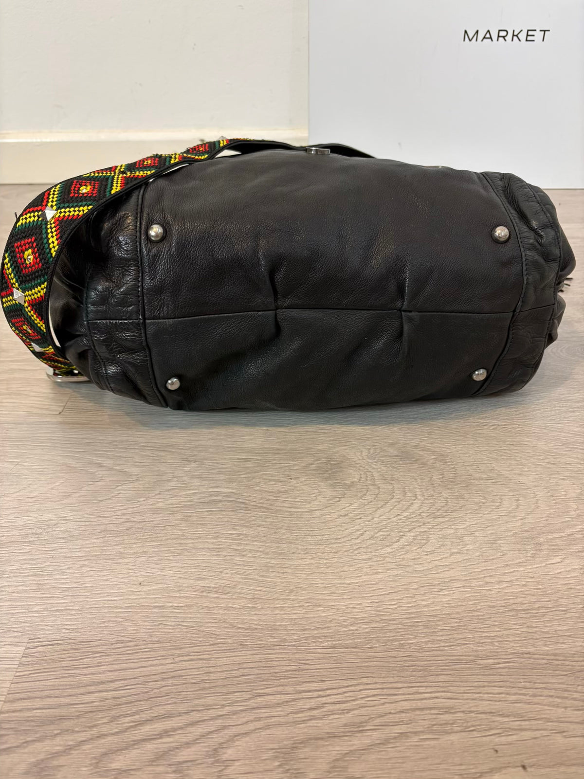 BERENICE. Bolso piel doble asa en negro
