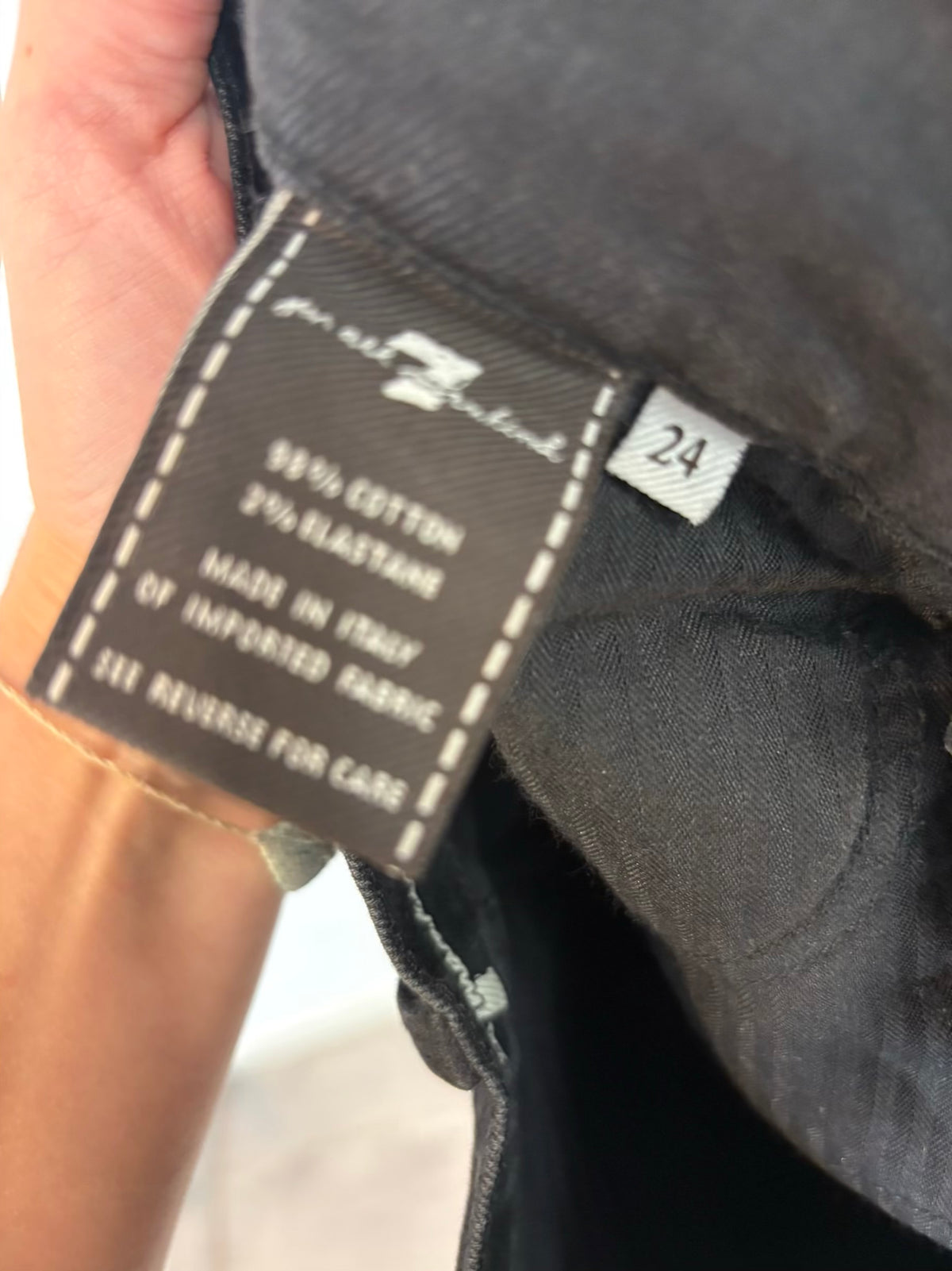 FOR ALL 7 MANKIND. Denim negro flare