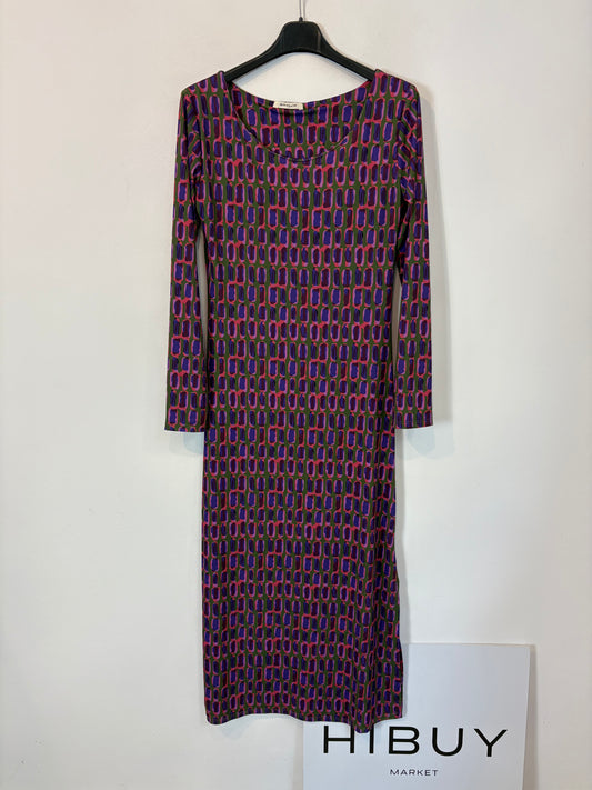 BASYCO. Vestido largo punto elástico