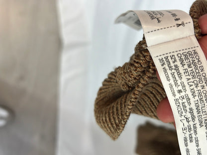 MASSIMO DUTTI. Rebeca beige punto abierto T.m