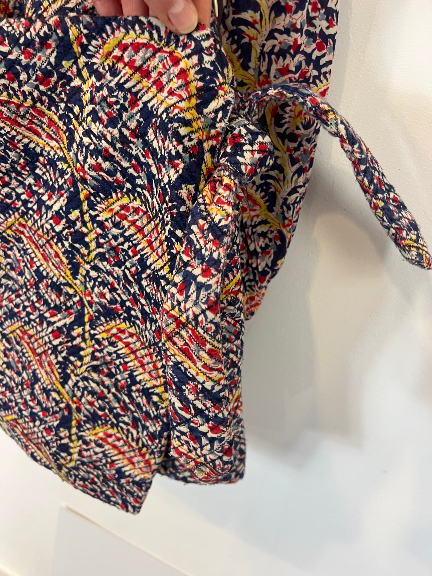 BA&SH. Vestido estampado doble textura T.1(S)