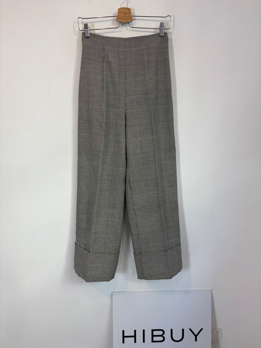 ZARA. Pantalón pinza pata de gallo. T S