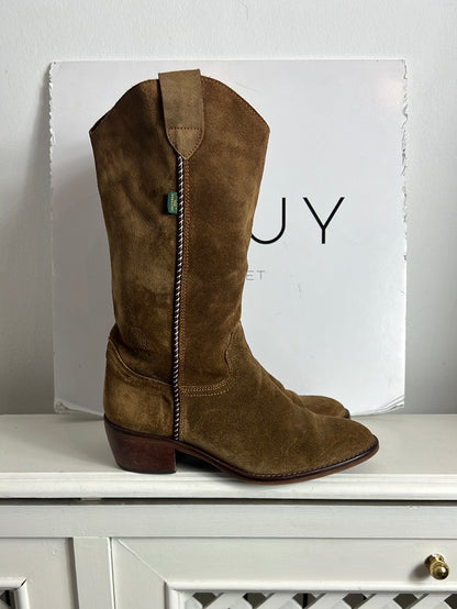 DAKOTA BOOTS. Botas piel camel T.38
