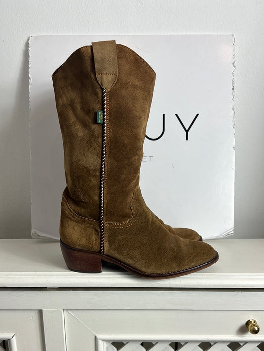DAKOTA BOOTS. Botas piel camel T.38