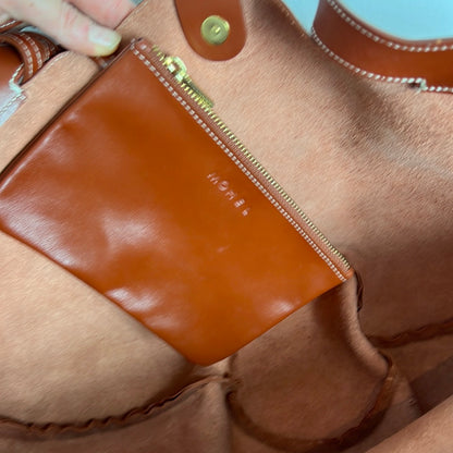 MÖHEL. Bolso marrón piel tote