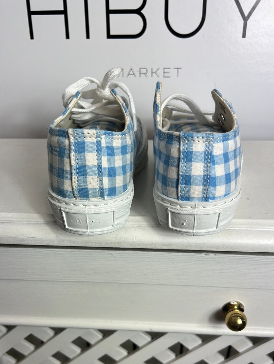 MI CANESÚ. Zapatillas cuadros vichy. T 29