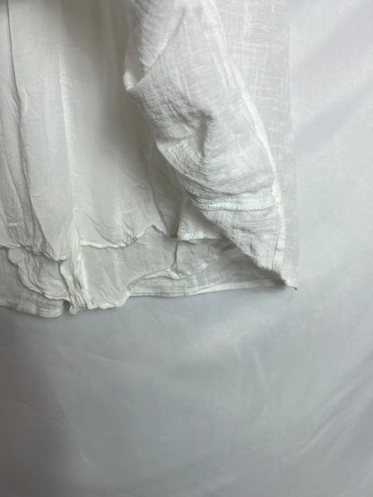 OTHERS. Linen dress-effect short jumpsuit. XS/S