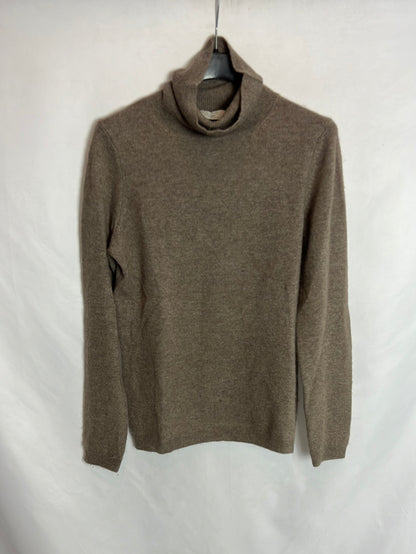 EL CORTE INGLÉS . Jersey marrón claro cashmere . T 36