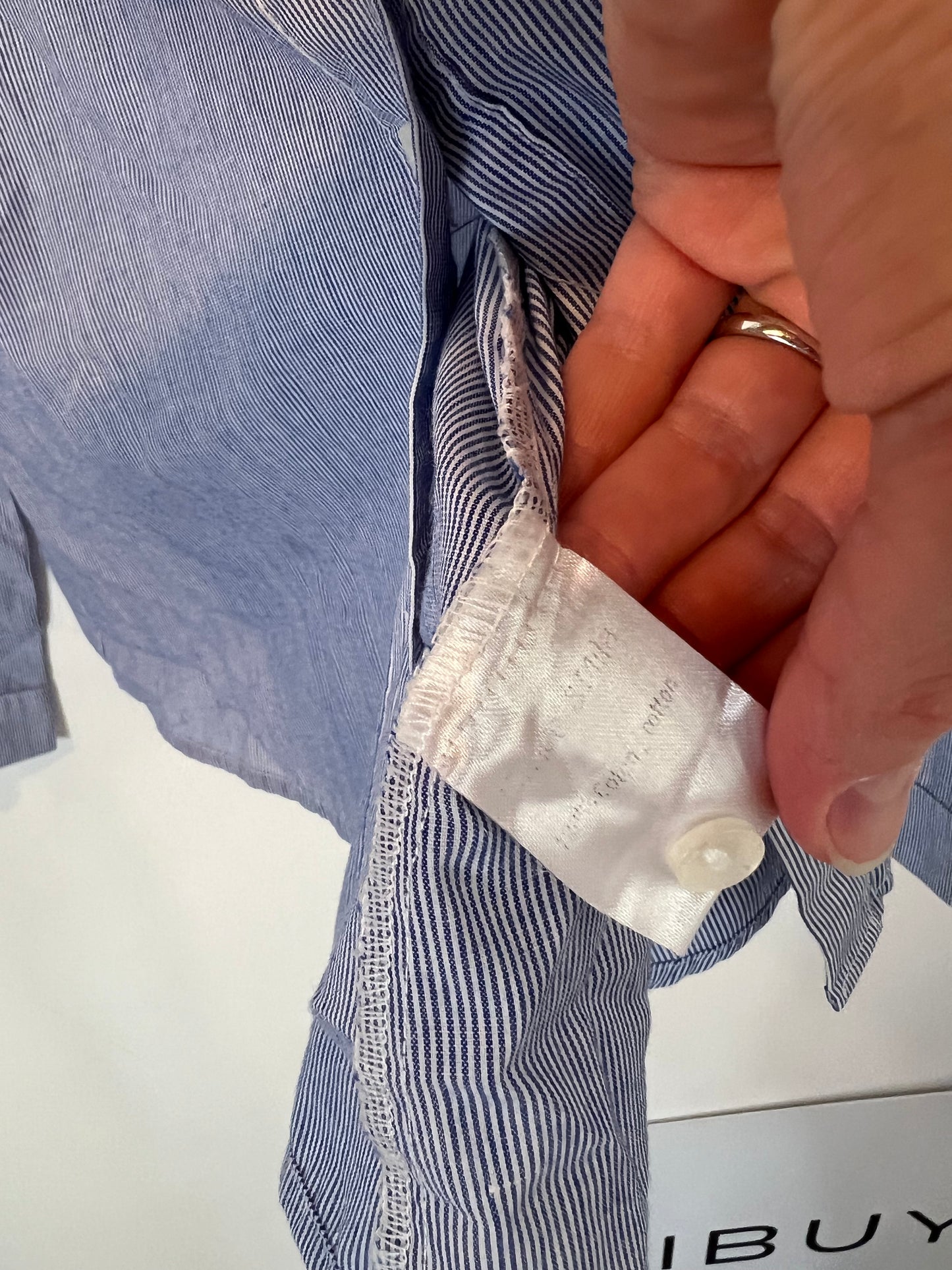 GRACE&MILA. Blusa rayas bordada T.m