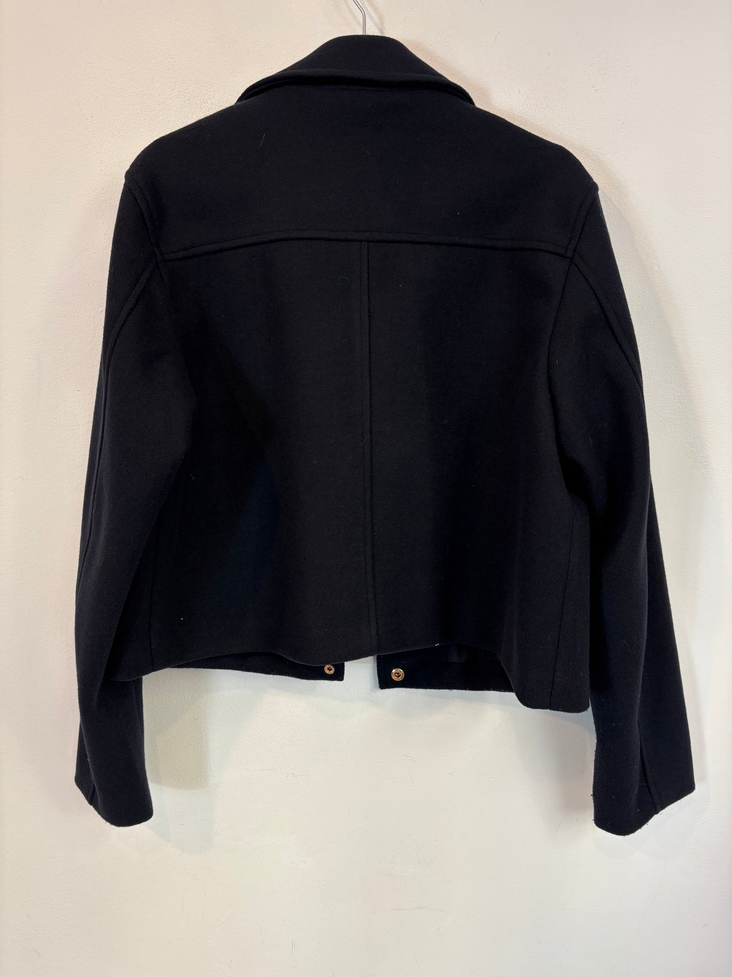 ZARA. Chaqueta azul paño botones dorados