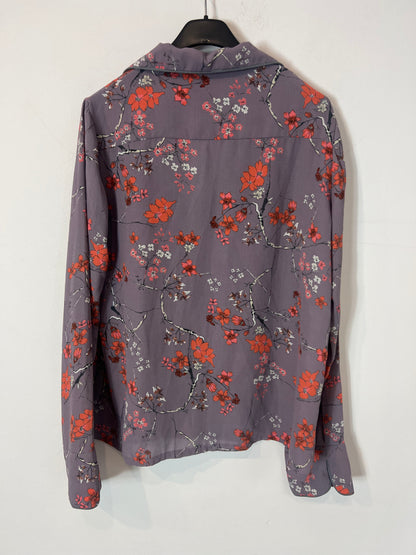 NOON. Mauve floral blouse. TM