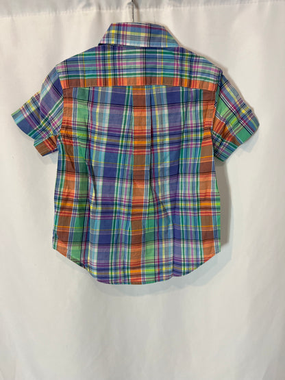 RALPH LAUREN. Colorful plaid shirt. Size 2 years.