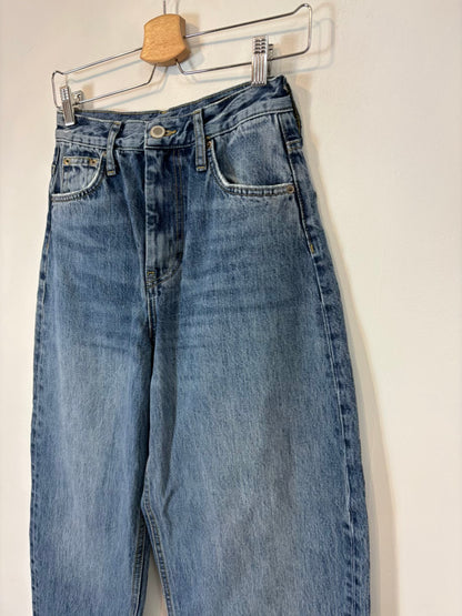 ZARA. Denim balloon lavado medio