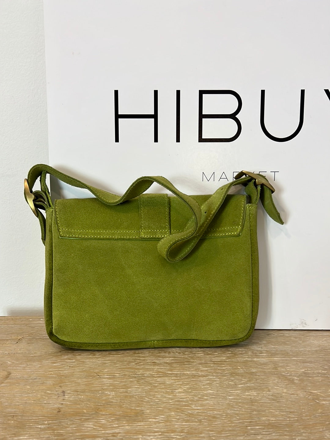 OTRAS. Bolso mini verde asa corta