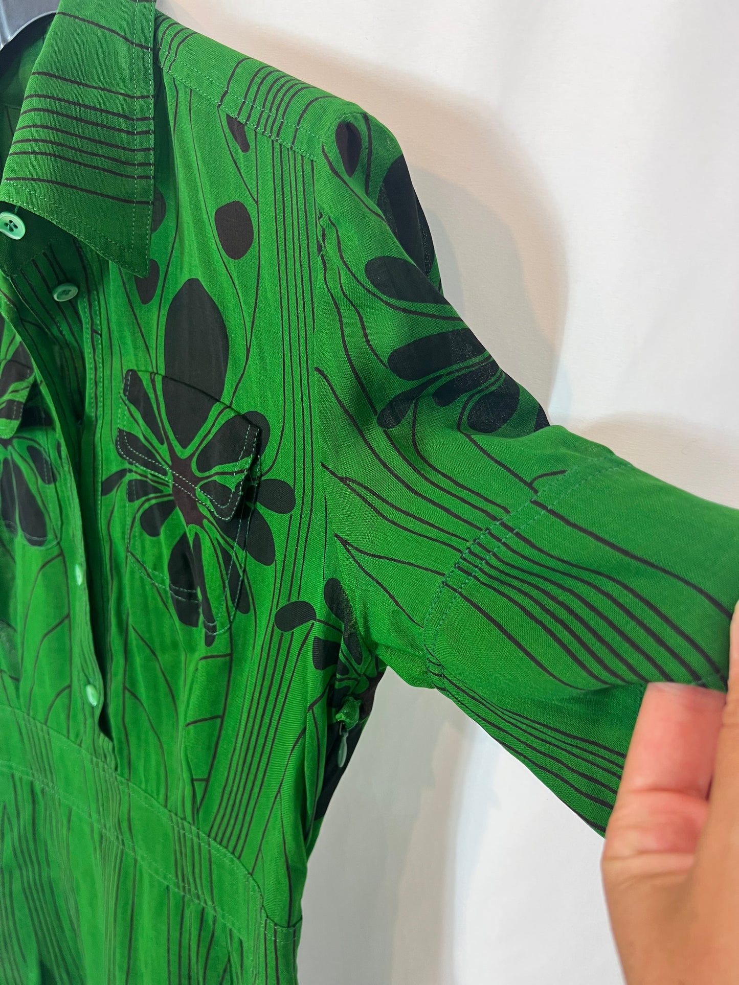 MIU MIU. Short green dress size 40