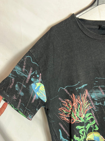 URBAN OUTFITTERS . Vestido corto dibujos peces. T S