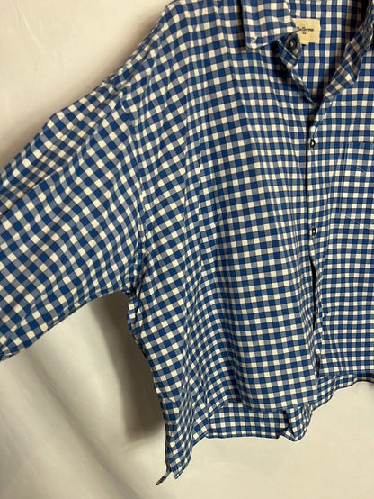 BELLEROSE. Blue and white checked shirt. Size 1 (s/m) TARA