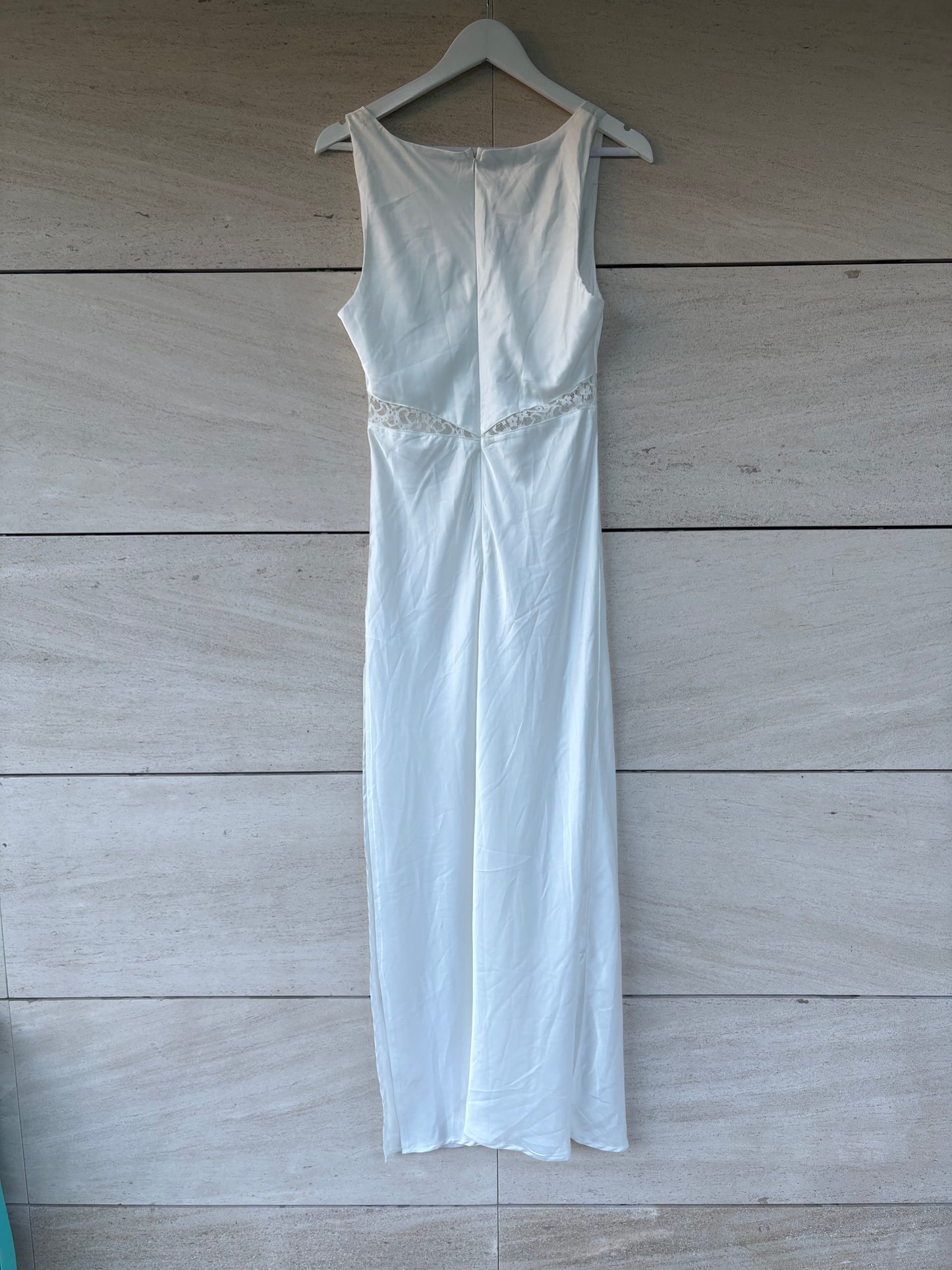 LIONESS. Lencero largo blanco encaje. T S