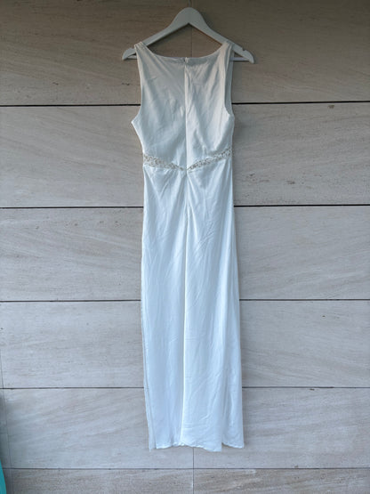 LIONESS. Lencero largo blanco encaje. T S