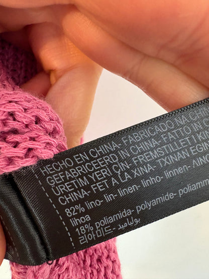 MASSIMO DUTTI. Top rosa halter