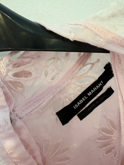 ISABEL MARANT. Blusa rosa volante