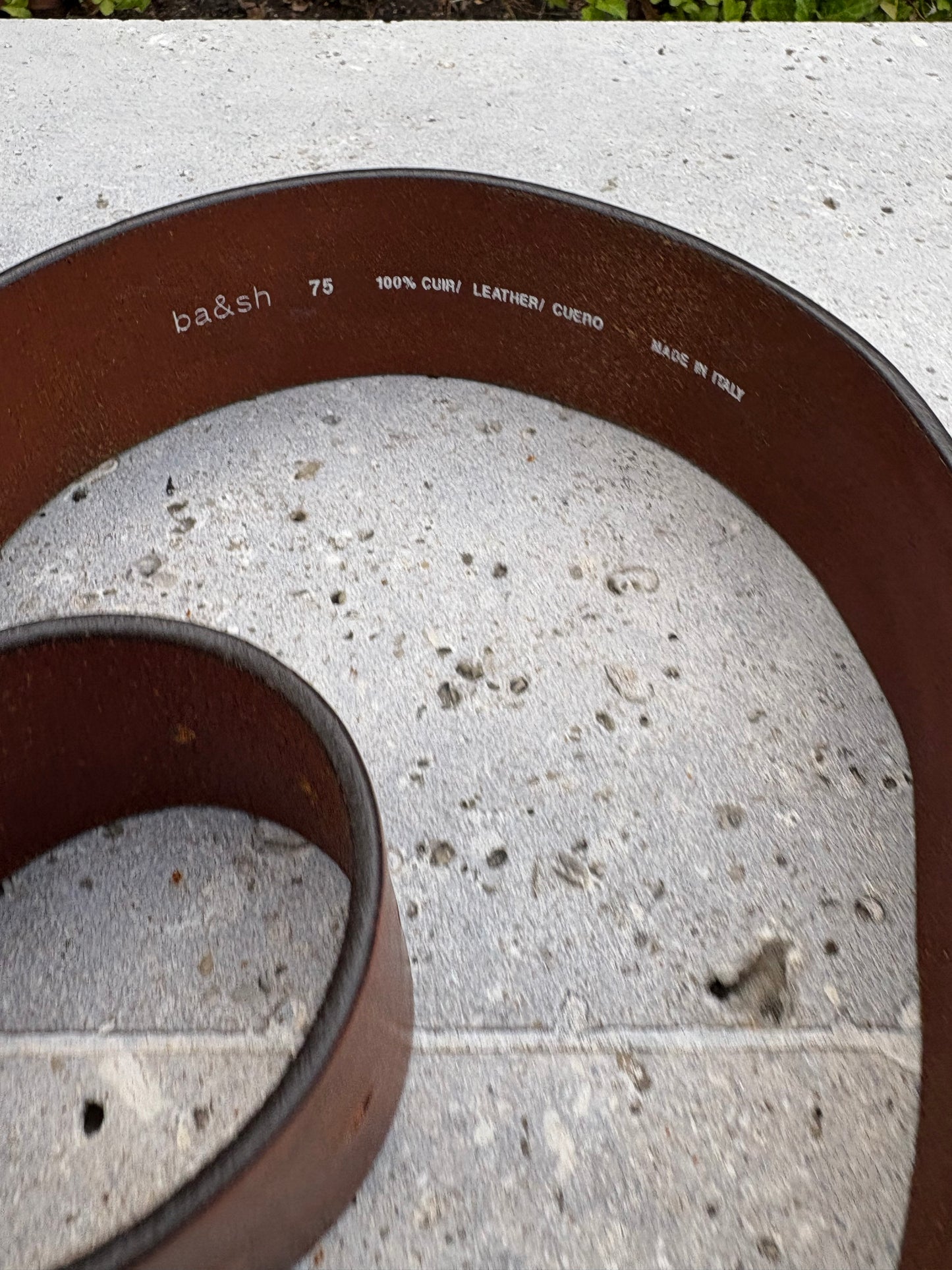 BA&amp;SH. Wide leather belt. Size 75