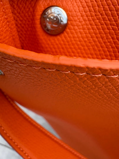 LONGCHAMP. Bolso naranja de hombro