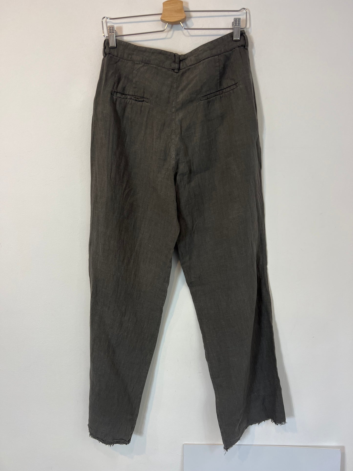 ZARA. Total look gris lino T.s/m