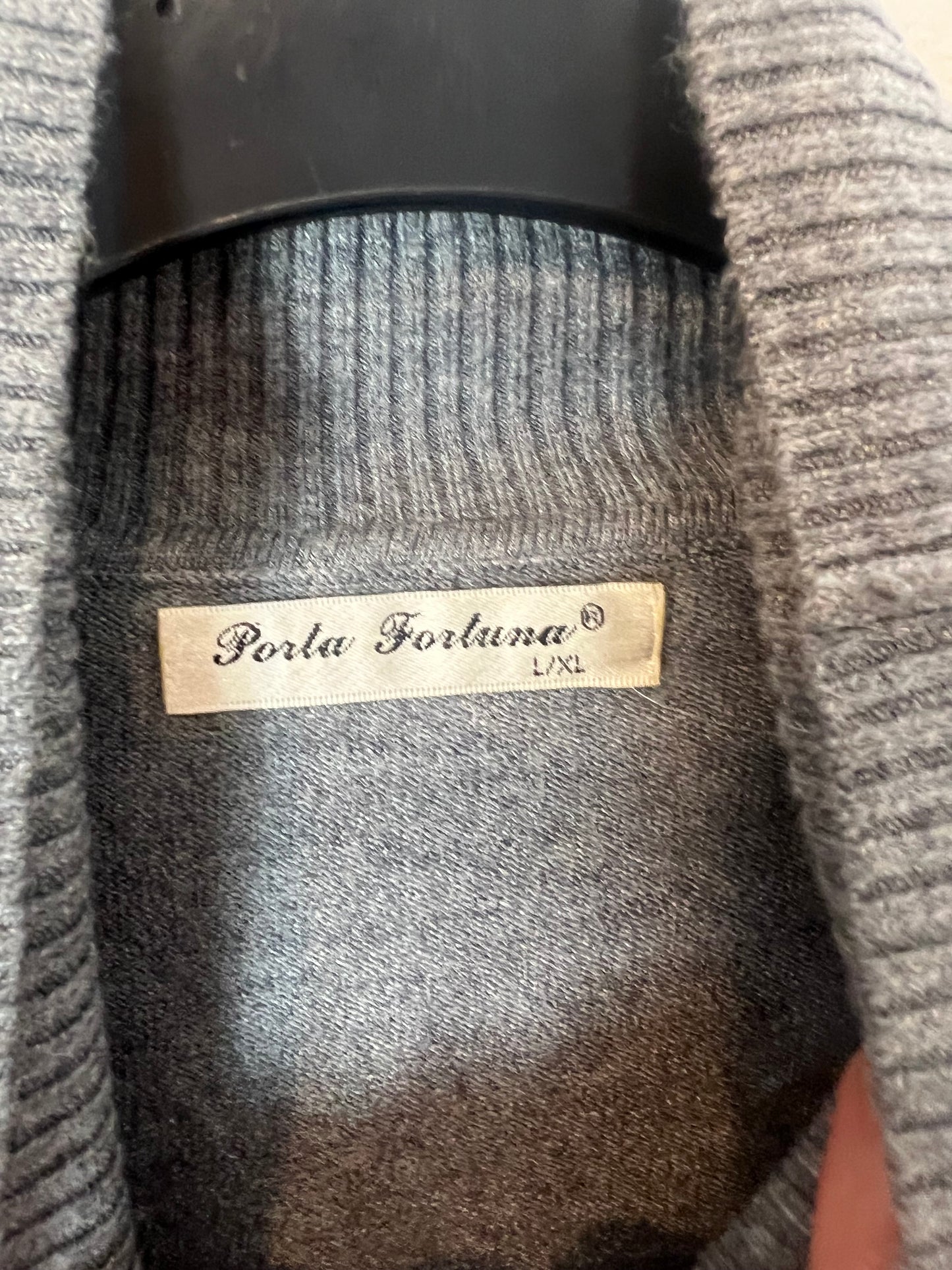 OTRAS. Jersey gris cuello vuelto. T L