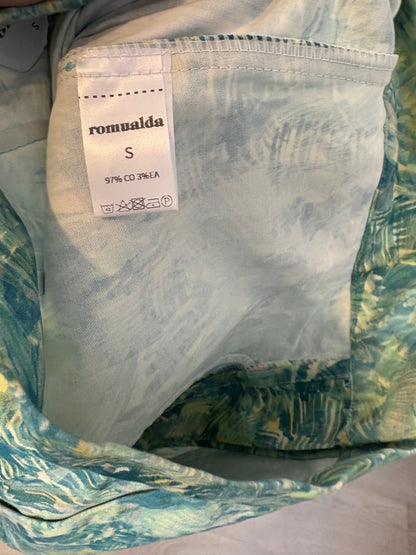 ROMUALDA. Pantalón estampado pata ancha