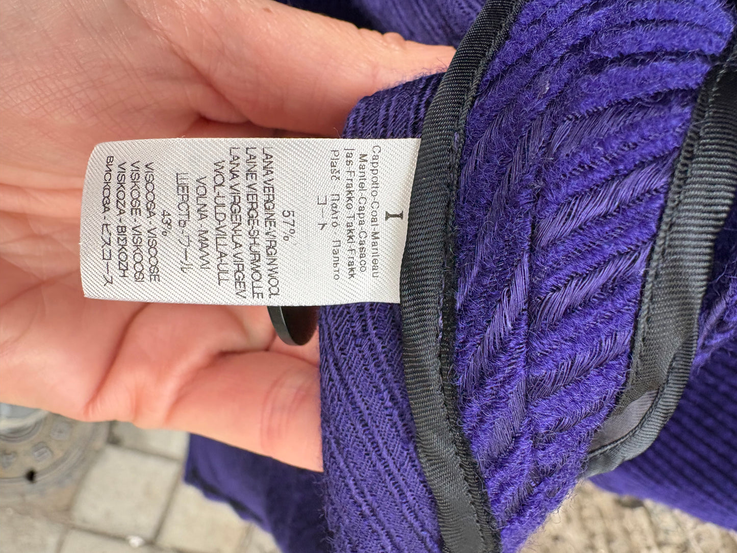 FORTE FORTE. Abrigo largo mezcla