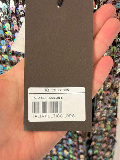 ROBERTO DIZ x IQ COLLECTION. Vestido largo lentejuelas T.s