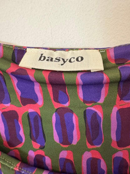 BASYCO. Vestido largo punto elástico