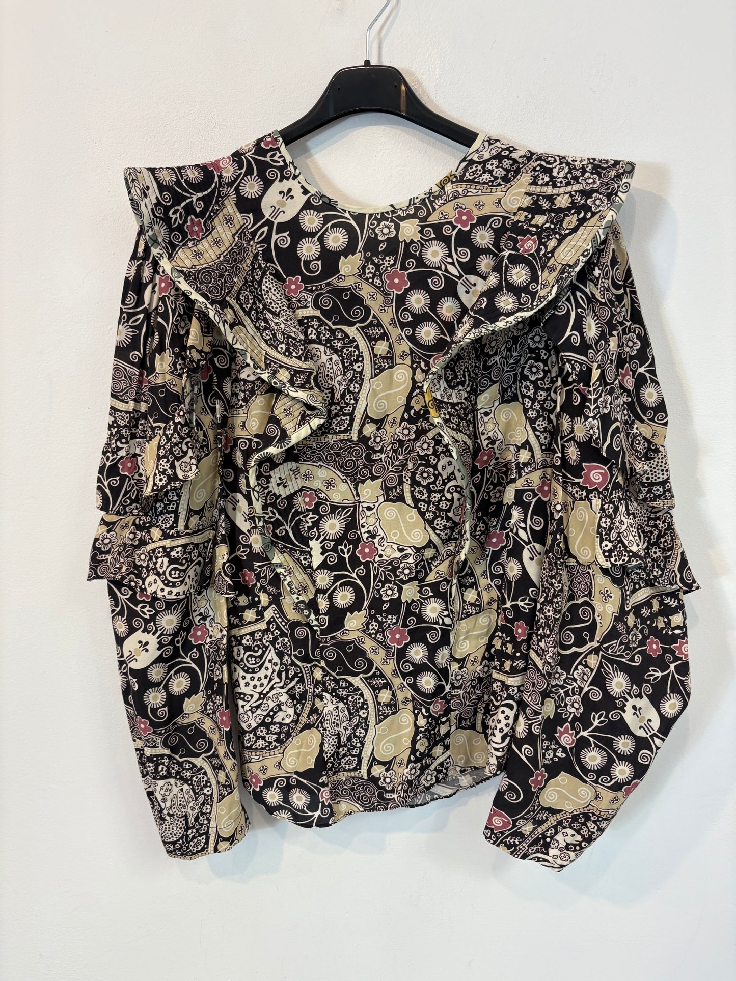 ISABEL MARANT ÉTOILE. Blusa estampada volante