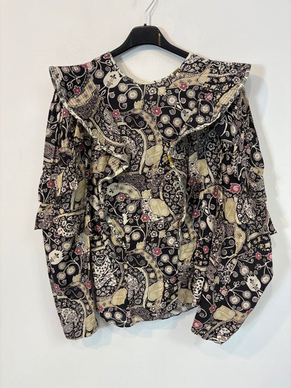 ISABEL MARANT ÉTOILE. Blusa estampada volante