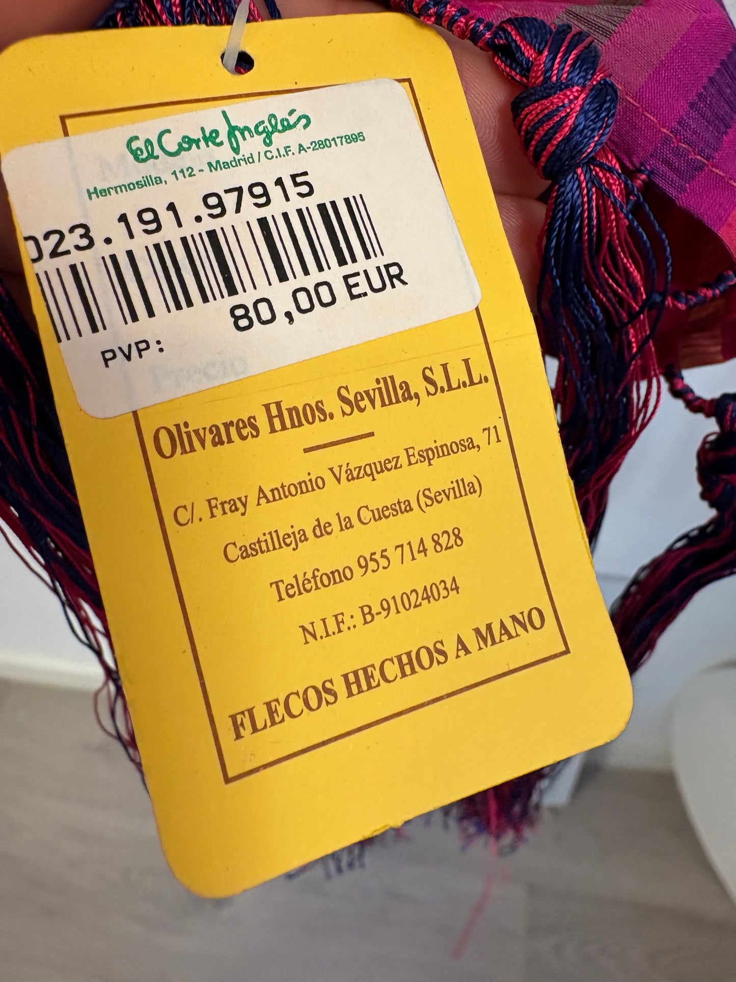 OLIVARES. Bufanda rayas colores