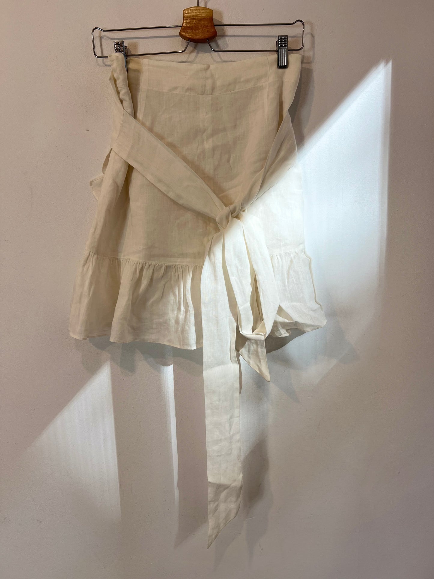 ISABEL MARANT ETOILÉ. White linen skirt T.36