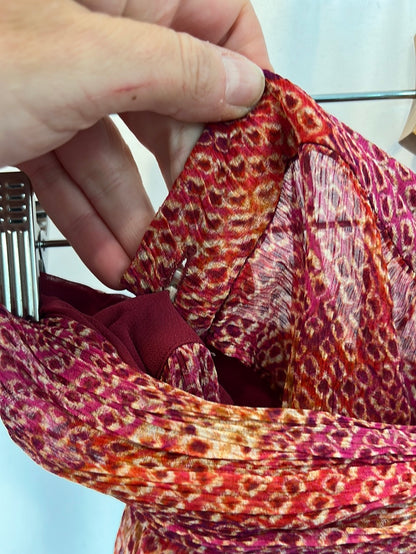 ISABEL MARANT. Printed silk wrap skirt, size 36