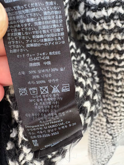 ZADIG & VOLTAIRE. Chaqueta punto mezcla cuello alto